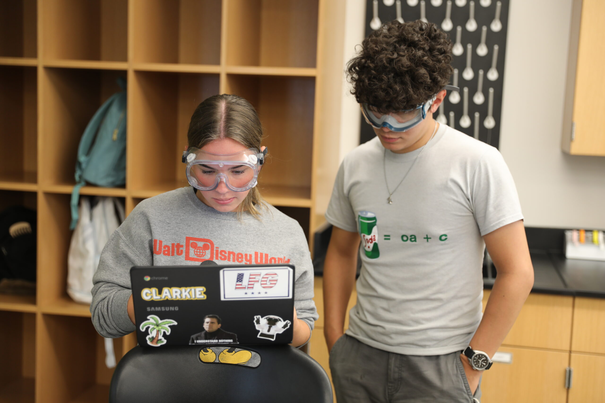 Clarke University Senior Chemistry Major student working on capstone project.