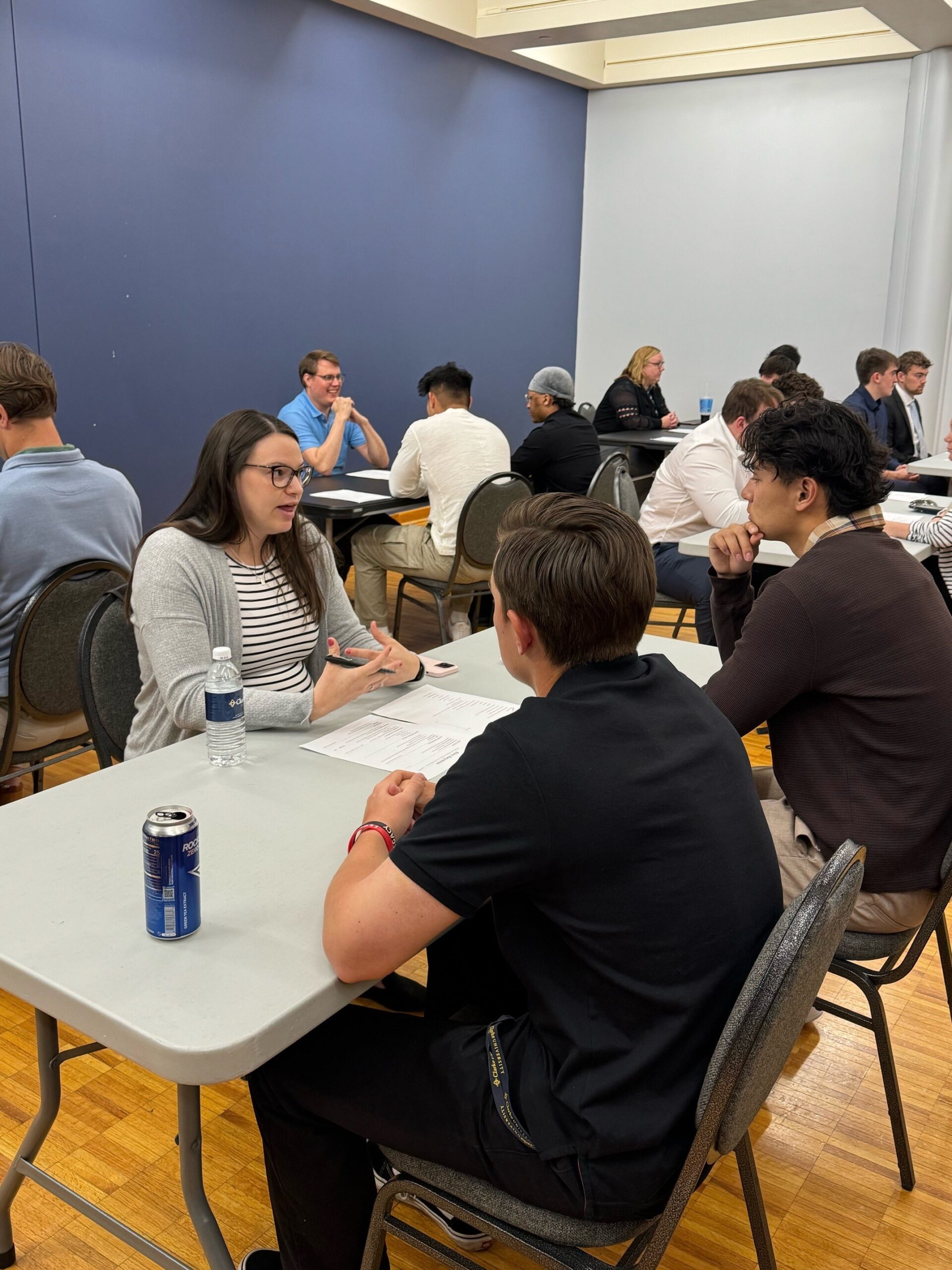 Clarke University Business Administration Marketing students in class