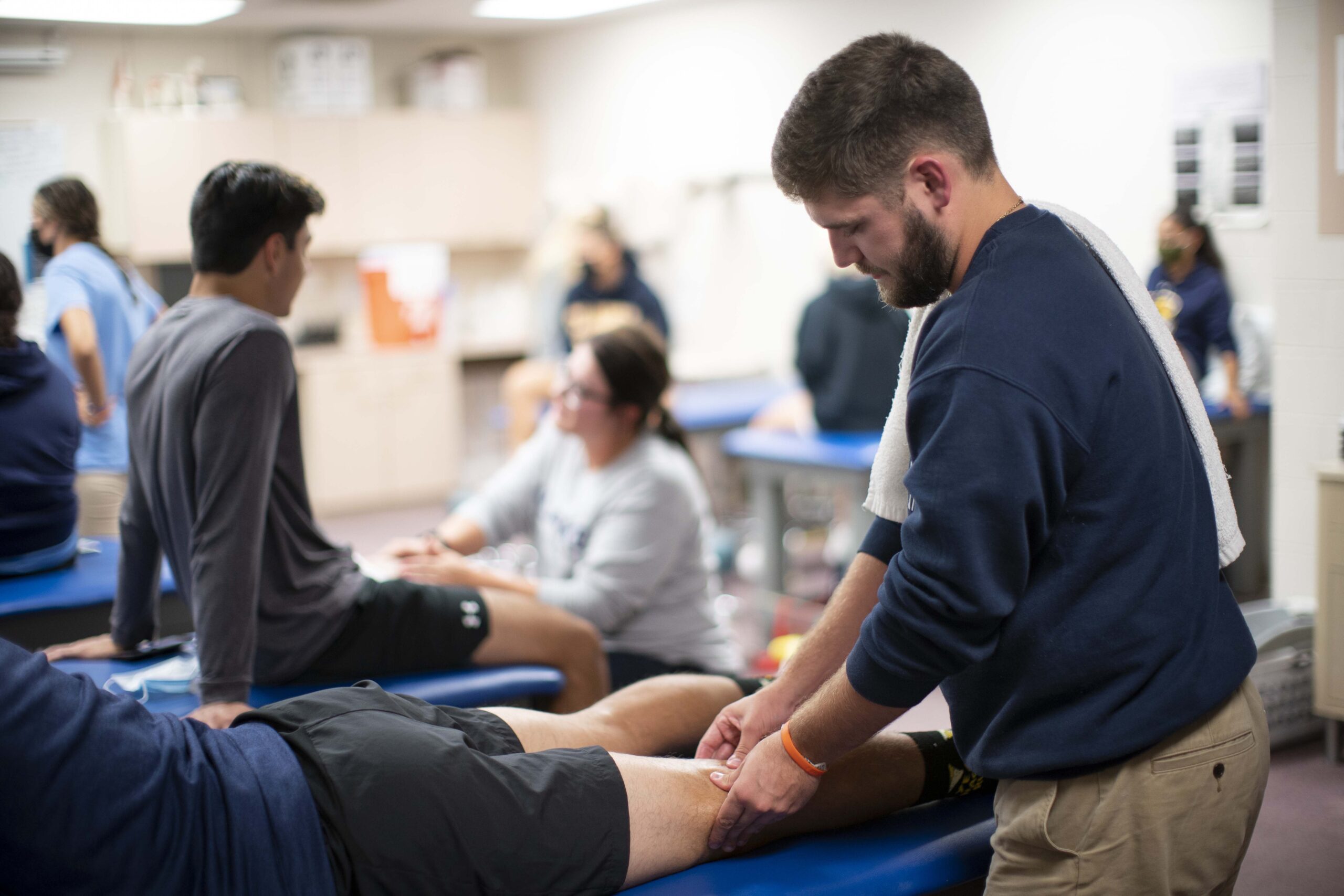 Clarke University Athletic Training Degree students participating in Clarke Athletic Training Society