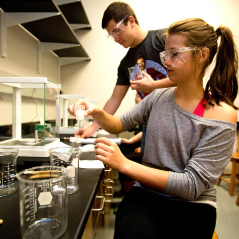 Clarke University Chemistry Major students