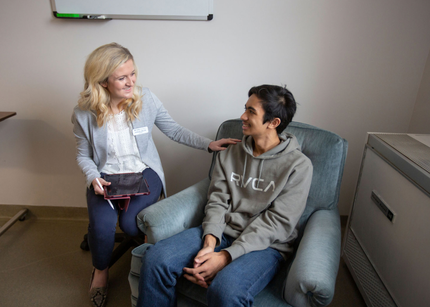 Clarke University Psychiatric Mental Health Nurse Practitioner students complete over 1,000 hours of clinicals.