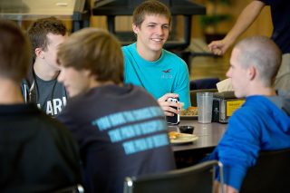 Students in cafeteria