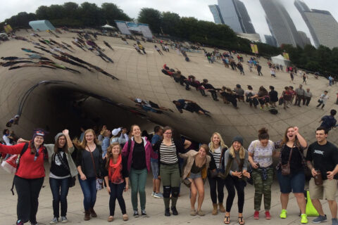 Clarke University Graphic Design Majors attending Exhibitions in Chicago