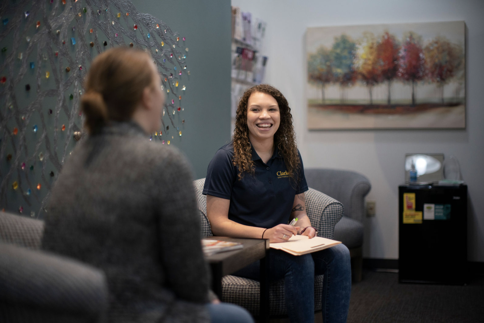 Clarke University Master of Social Work student at Dubuque Riverview Center