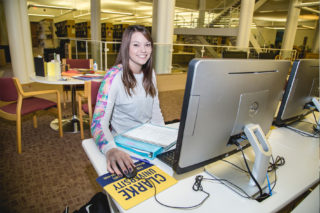 Clarke University Computer Information Systems Degree Students at work on project