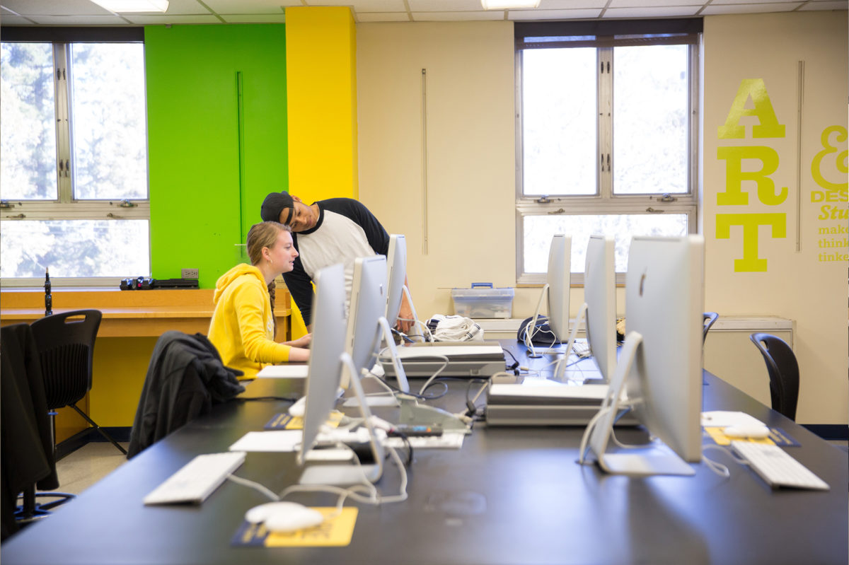 Clarke University's Graphic Design Lab Art - Full Size
