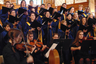 Clarke University Music Majors in choir