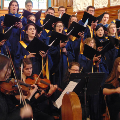 Clarke University Music Majors in choir