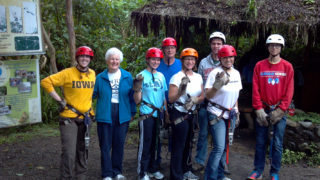 Clarke students studying abroad in Quito