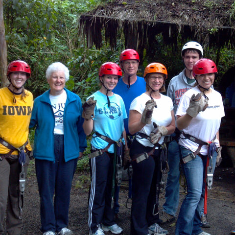 Clarke students studying abroad in Quito