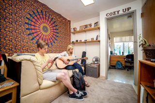 Students in resident assistant room