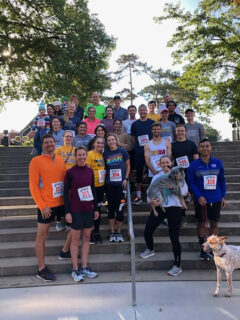 fall fun run group photo