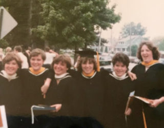 A group photo at graduation.