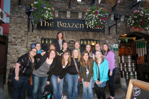 Clarke University music degree program students studying abroad in Ireland
