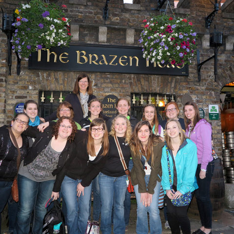 Clarke University music degree program students studying abroad in Ireland