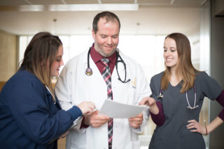 Clarke Nursing Program Students hands on learning