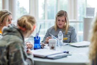 Sociology Degree students studying at Clarke University